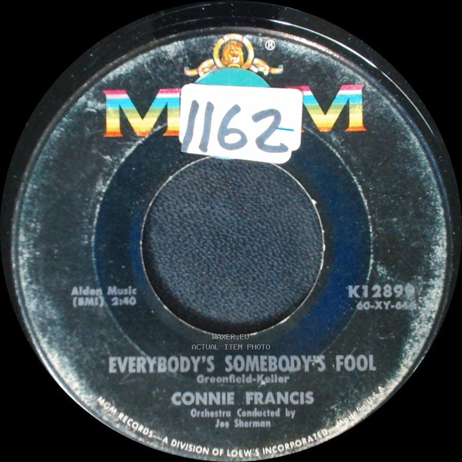 Connie Francis - Everybody's Somebody's Fool / Jealous Of You side A