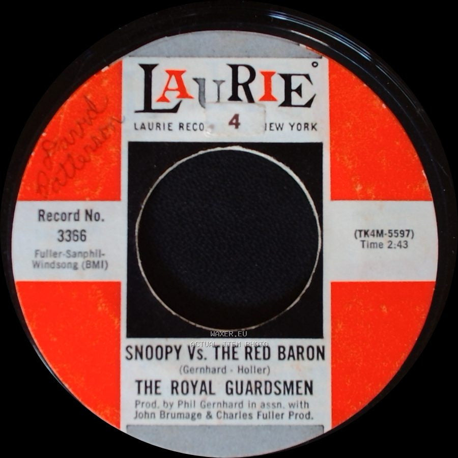 The Royal Guardsmen - I Needed You / Snoopy Vs. The Red Baron side B