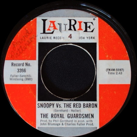 The Royal Guardsmen - I Needed You / Snoopy Vs. The Red Baron side B