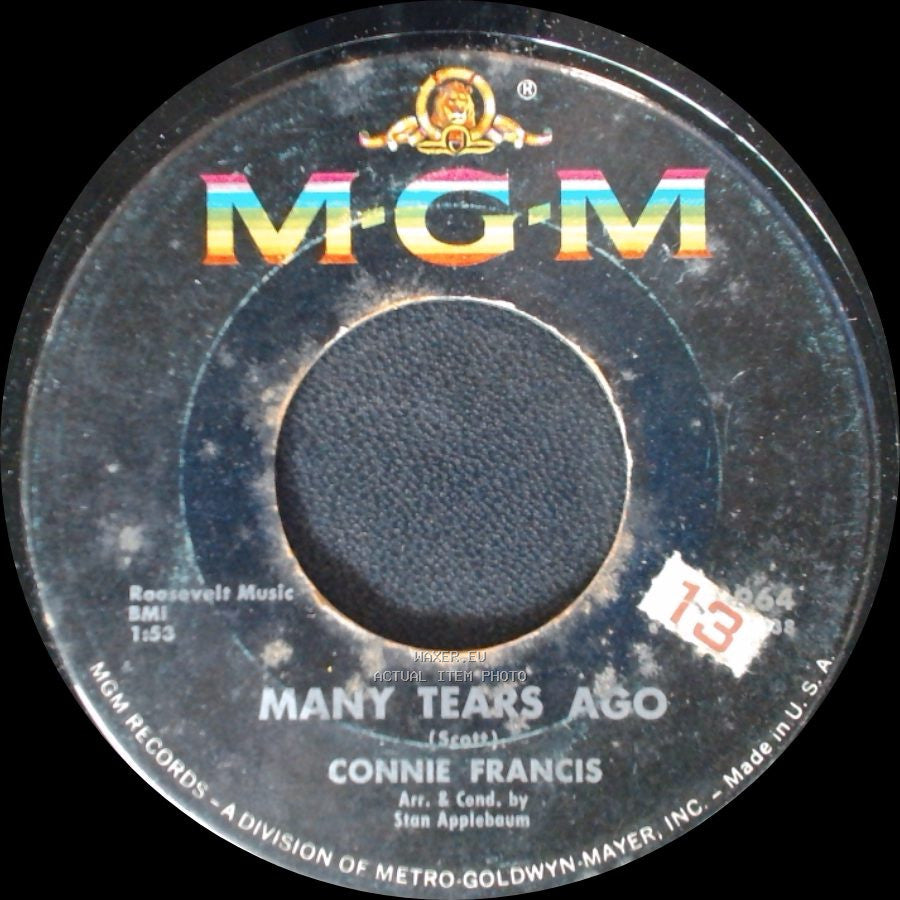 Connie Francis - Many Tears Ago / Senza Mamma (With No One) side A