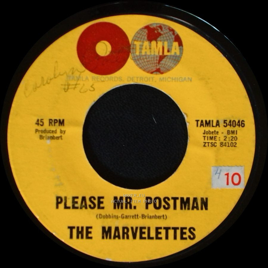 The Marvelettes - So Long Baby / Please Mr. Postman side B
