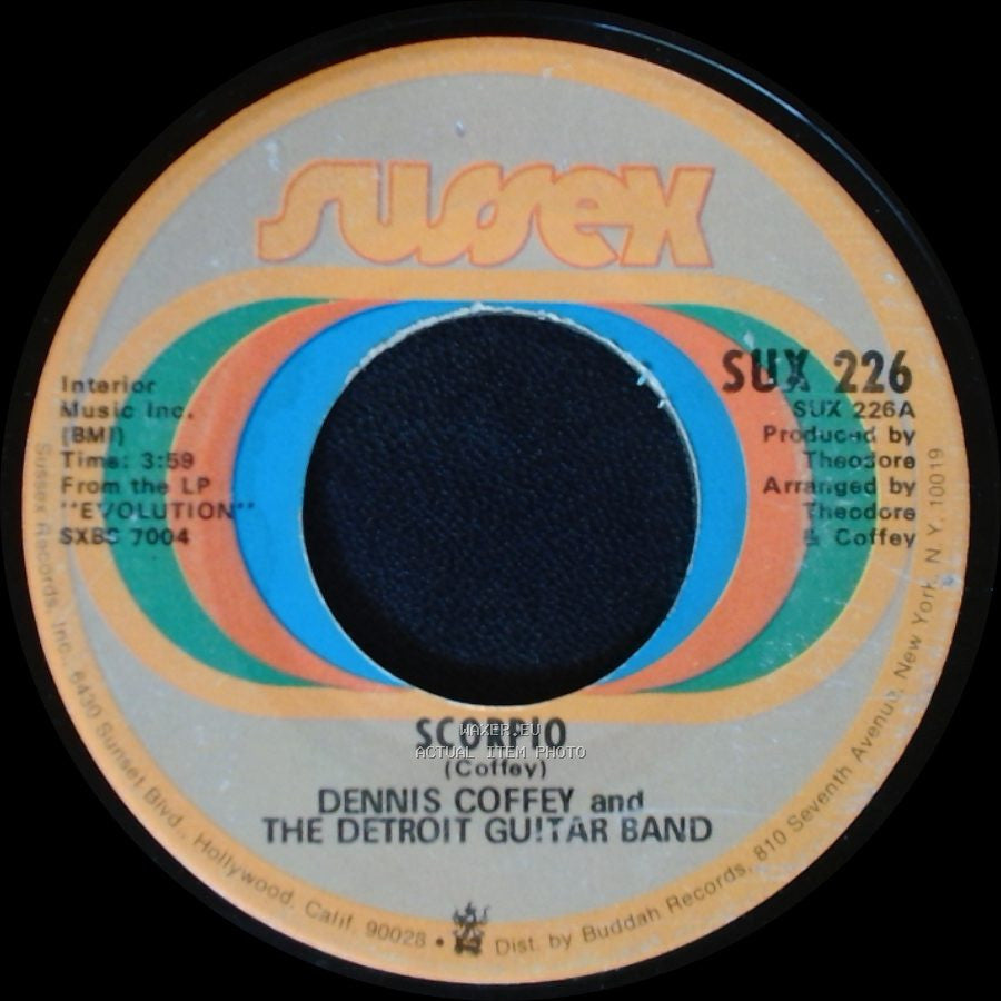 Dennis Coffey And The Detroit Guitar Band - Scorpio / Sad Angel side A