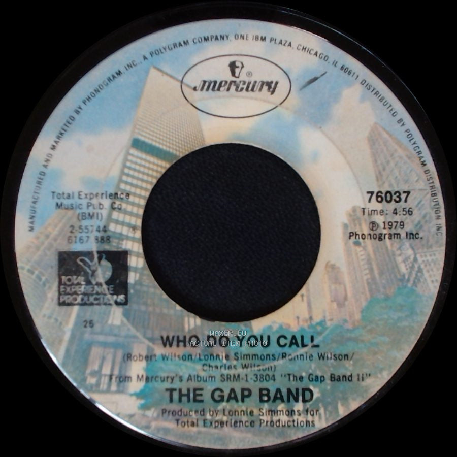The Gap Band - I Don’t Believe You Want To Get Up And Dance (Oops, Up Side Your Head) / Who Do You Call side B