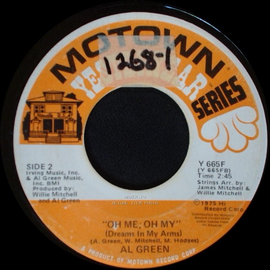 Al Green - Belle / Oh Me, Oh My (Dreams In My Arms) side B