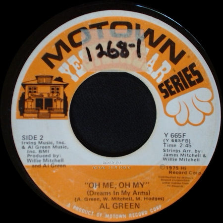 Al Green - Belle / Oh Me, Oh My (Dreams In My Arms) side B