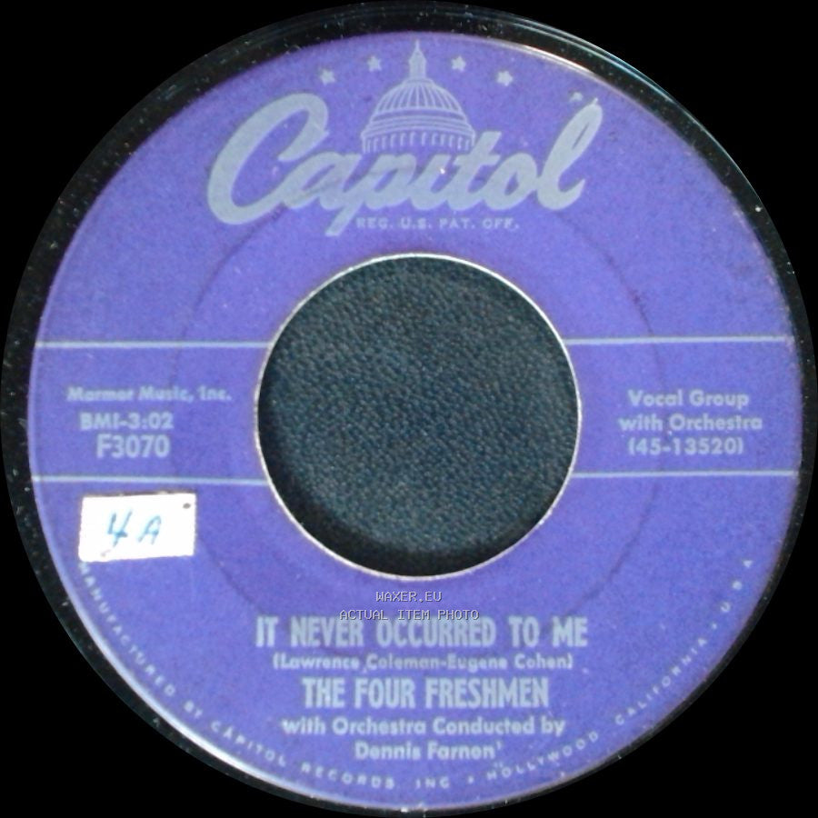 The Four Freshmen - It Never Occurred To Me / Malaya side A