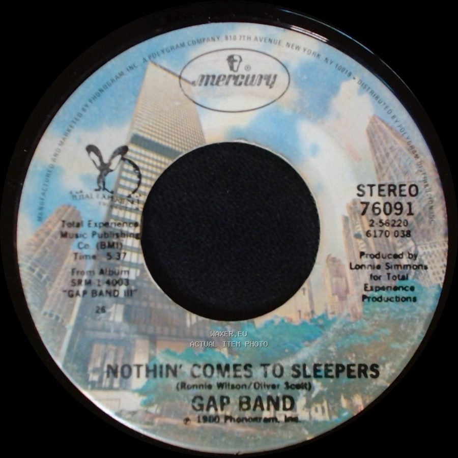 Gap Band - Burn Rubber (Why You Wanna Hurt Me) / Nothin' Comes To Sleepers side B