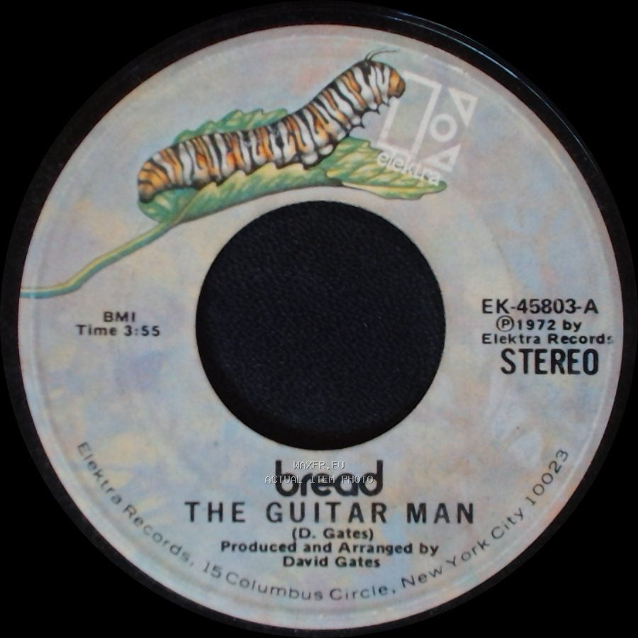 Bread - The Guitar Man / Just Like Yesterday side A
