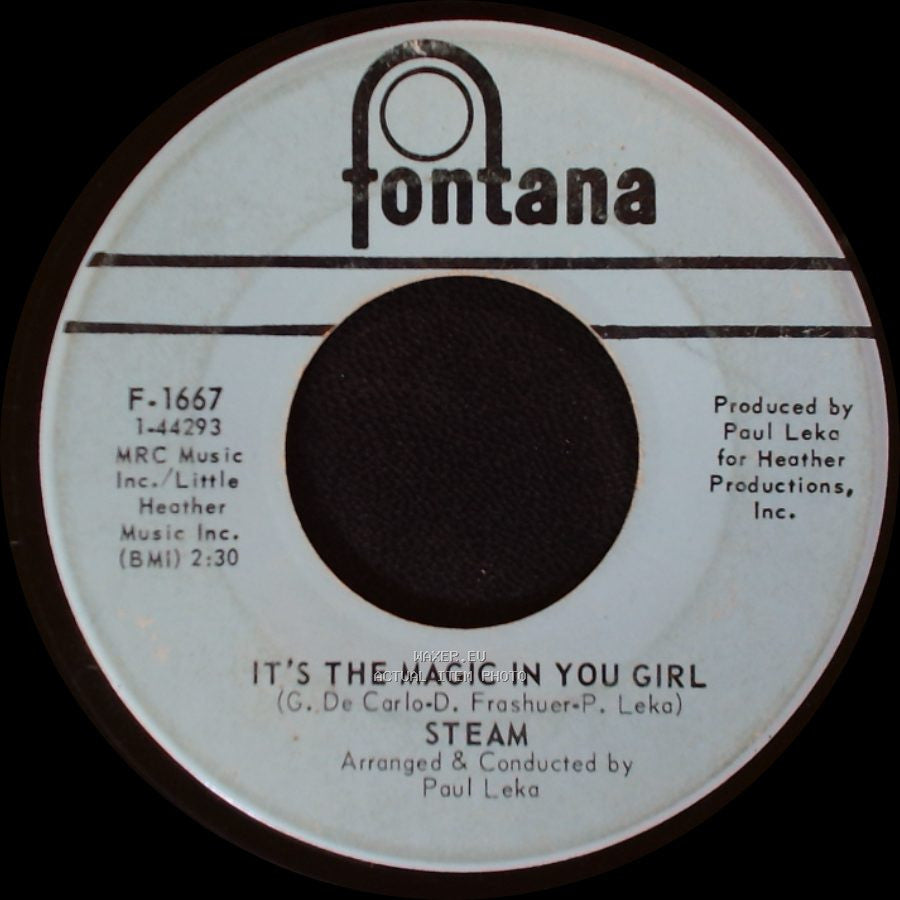 Steam - It's The Magic In You Girl / Na Na Hey Hey Kiss Him Goodbye side A