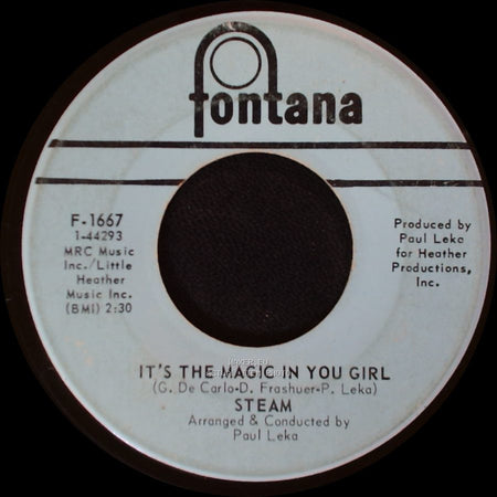 Steam - It's The Magic In You Girl / Na Na Hey Hey Kiss Him Goodbye side A