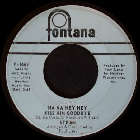 Steam - It's The Magic In You Girl / Na Na Hey Hey Kiss Him Goodbye side B