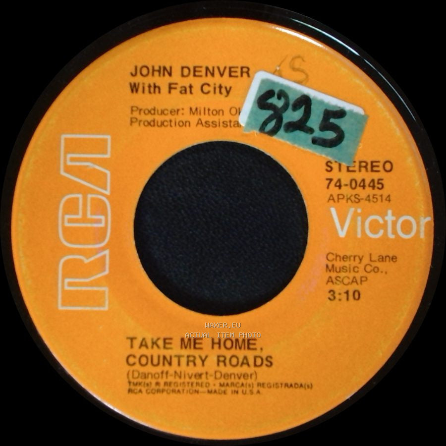 John Denver With Fat City / John Denver - Take Me Home, Country Roads / Poems, Prayers And Promises side A