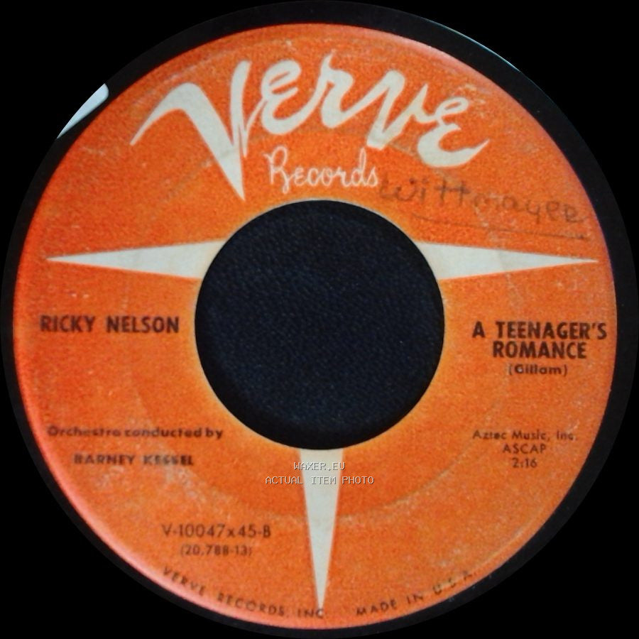 Ricky Nelson - I'm Walkin' / A Teenager's Romance side B