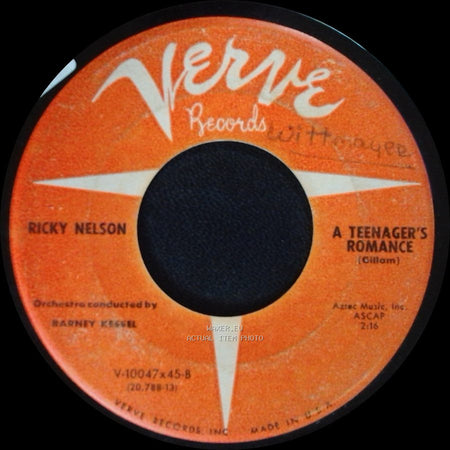 Ricky Nelson - I'm Walkin' / A Teenager's Romance side B