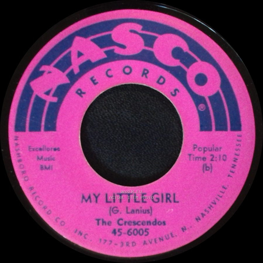 The Crescendos - Oh Julie / My Little Girl side B