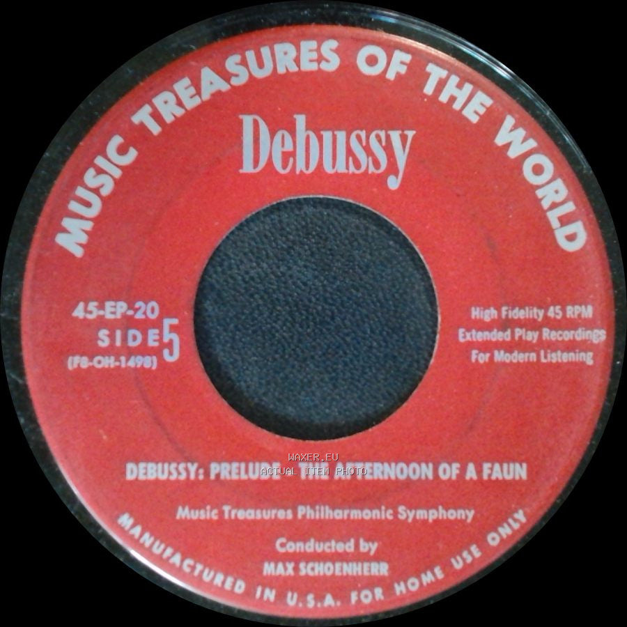 Music Treasures Philharmonic Symphony - Grieg: Peer Gynt Suite No. 2 / Debussy: Prelude - The Afternoon Of A Faun side B