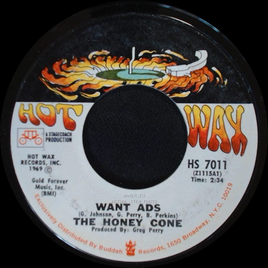 The Honey Cone - Want Ads / We Belong Together side A