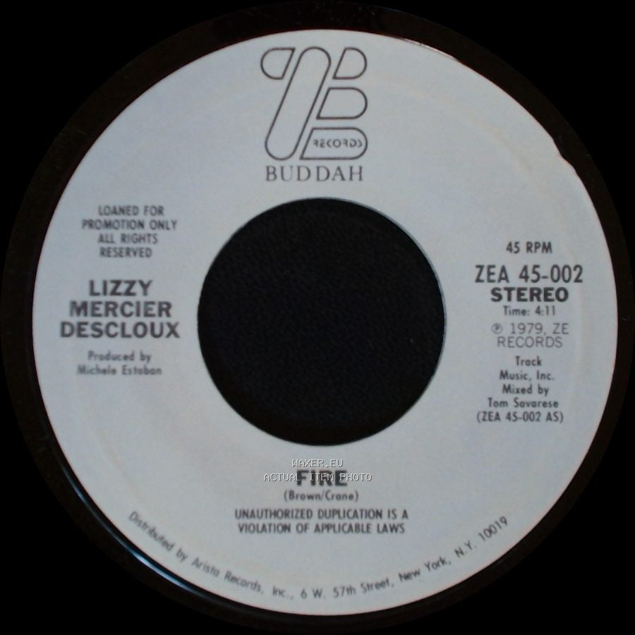 Lizzy Mercier Descloux - Fire / Fire side B