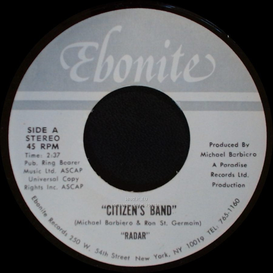 Unknown Artist - Citizen's Band / "Dance" / "Radar" side A