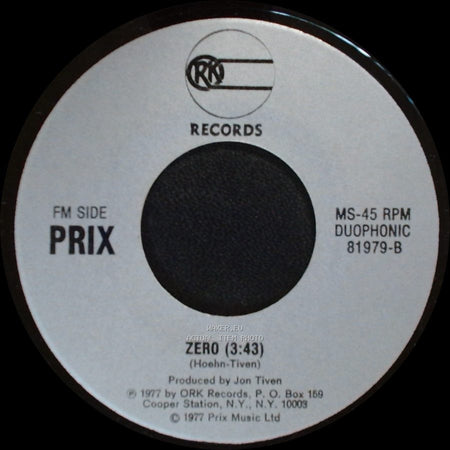 Prix - Girl / Everytime I Close My Eyes / Zero side B
