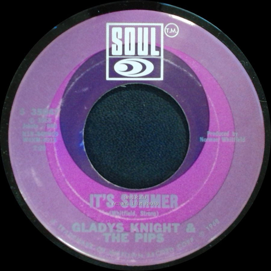 Gladys Knight & The Pips - I Wish It Would Rain / It's Summer side B