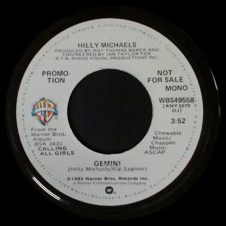 Hilly Michaels - Gemini / Gemini side A