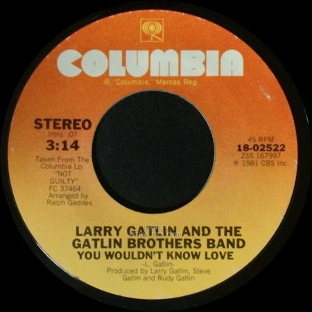 Larry Gatlin And The Gatlin Brothers Band - What Are We Doin' Lonesome / You Wouldn't Know Love side B
