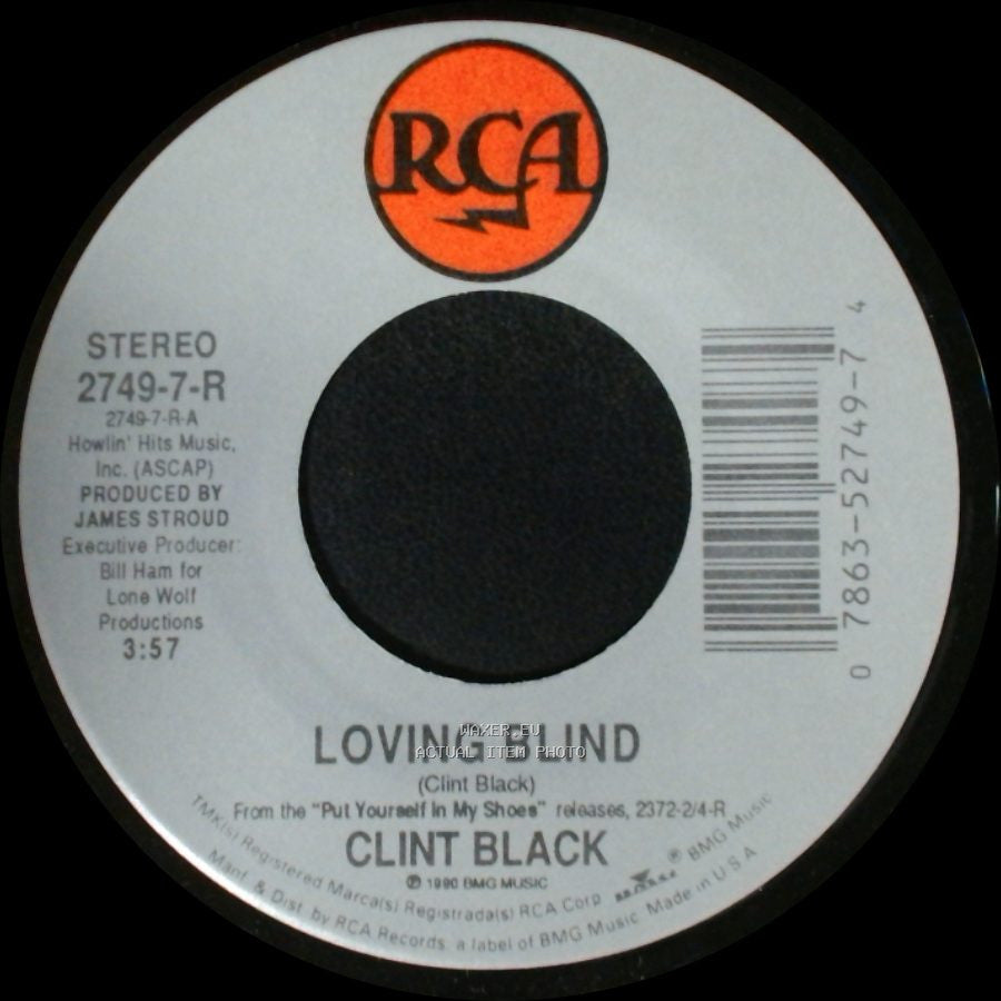 Clint Black - Muddy Water / Loving Blind side B