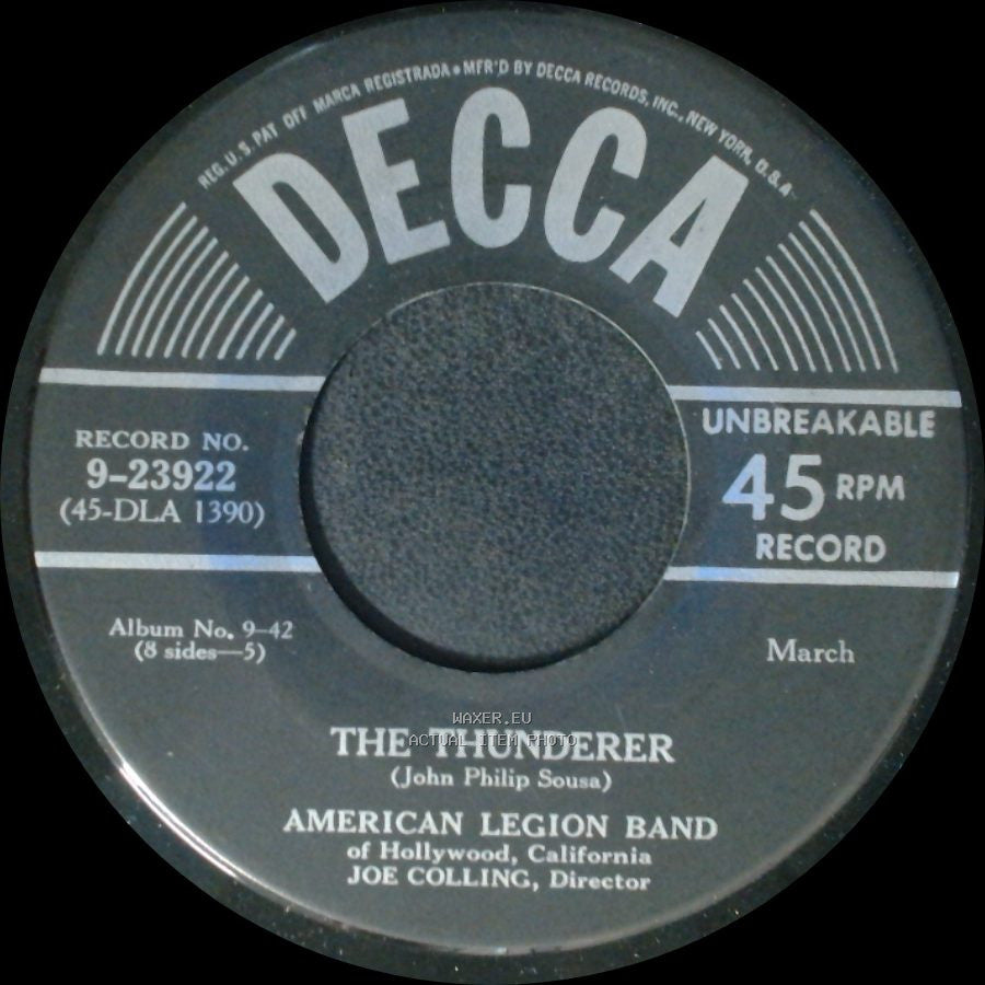 American Legion Band - High School Cadet / The Thunderer side B