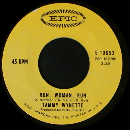 Tammy Wynette - Run, Woman, Run / My Daddy Doll side A