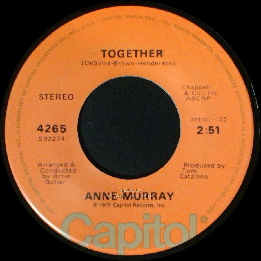 Anne Murray - Golden Oldie / Together side B