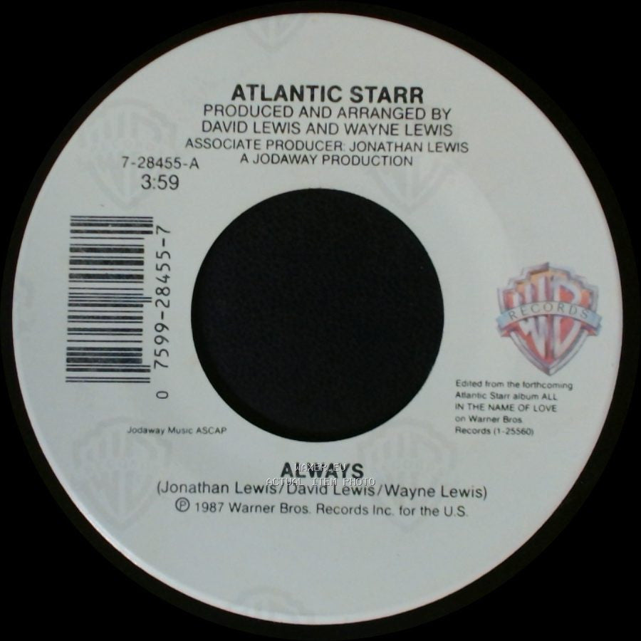 Atlantic Starr - Always (Instrumental) / Always side B