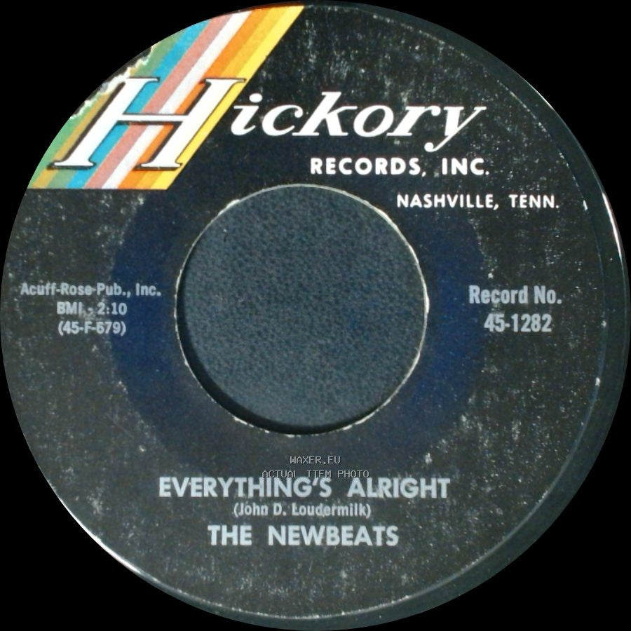 The Newbeats - Pink Dally Rue / Everything's Alright side B