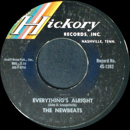 The Newbeats - Pink Dally Rue / Everything's Alright side B
