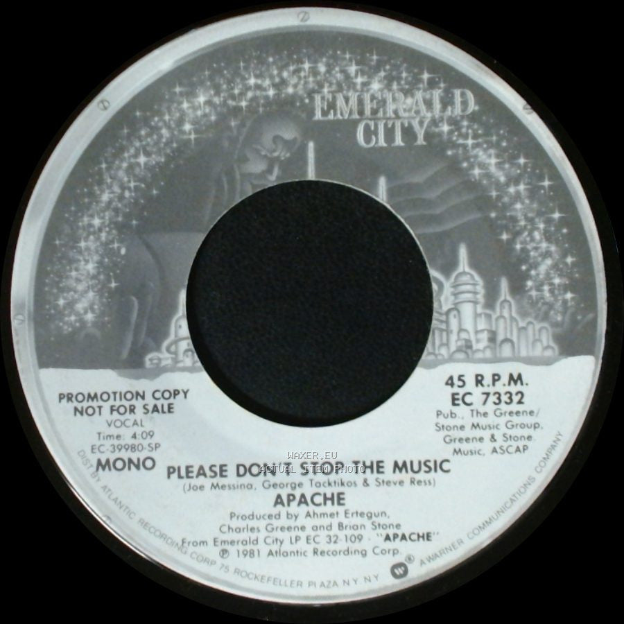 Apache - Please Don't Stop The Music / Please Don't Stop The Music side B