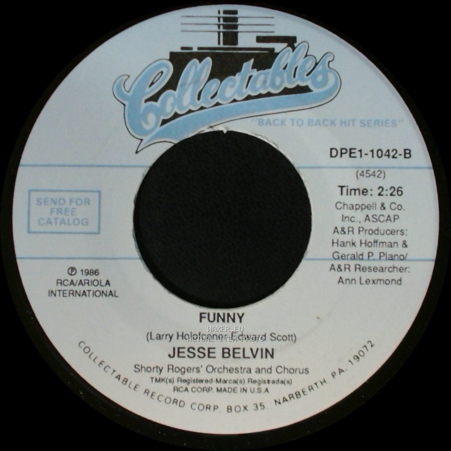 Jesse Belvin - Funny / Guess Who side A