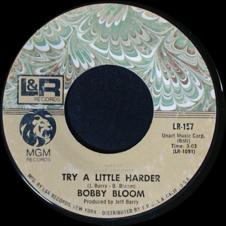 Bobby Bloom - Try A Little Harder / Montego Bay side A