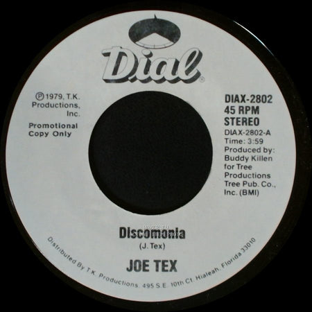 Joe Tex - Discomonia / Discomonia side B