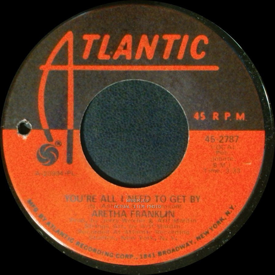 Aretha Franklin - Pullin / You're All I Need To Get By side B