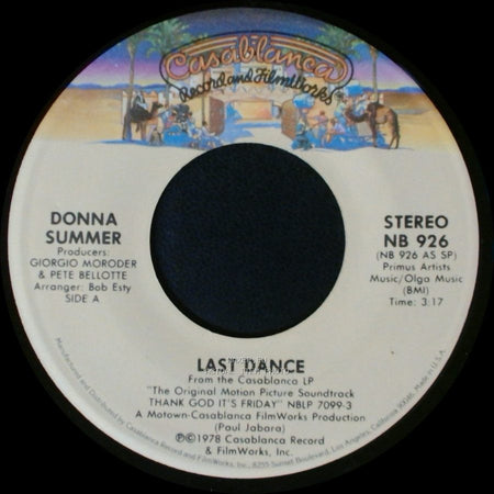 Donna Summer - Last Dance / With Your Love side A