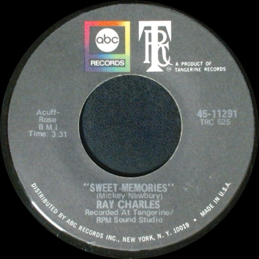 Ray Charles - Don't Change On Me / Sweet Memories side B