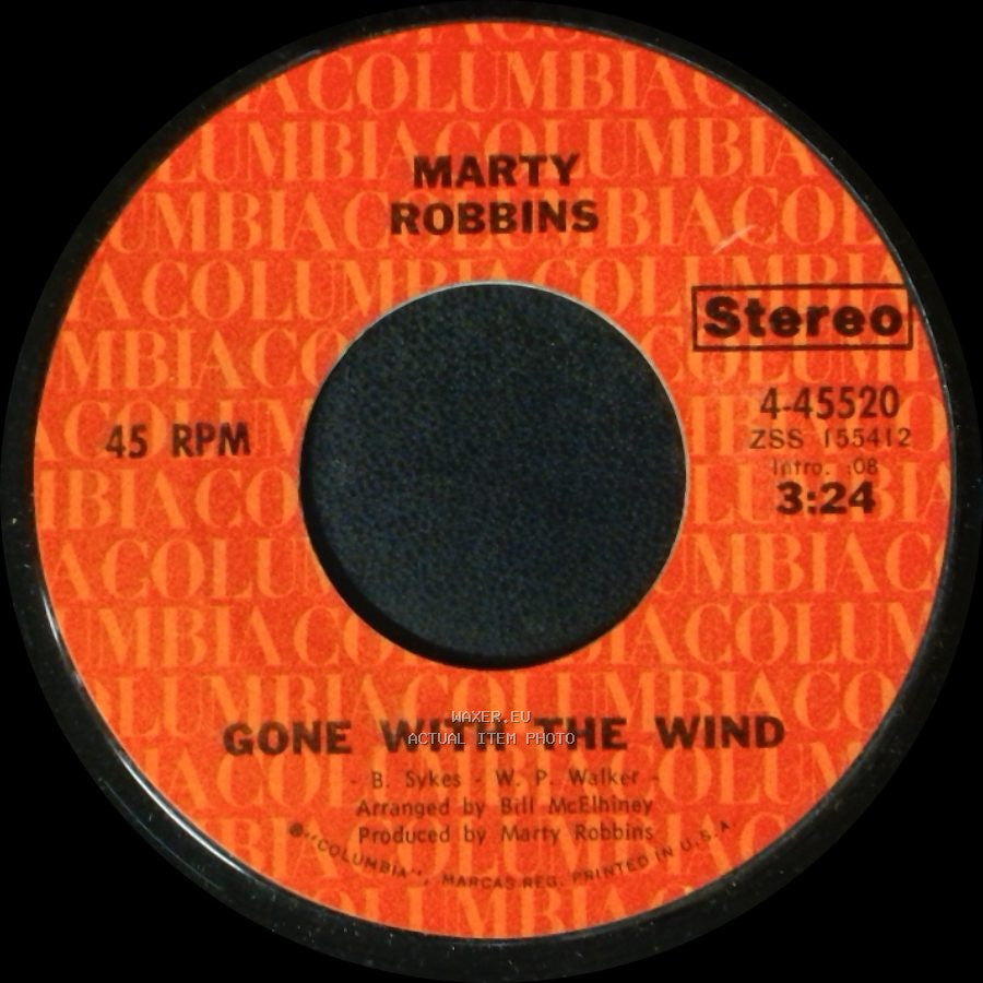 Marty Robbins - Gone With The Wind / The Best Part Of Living side A