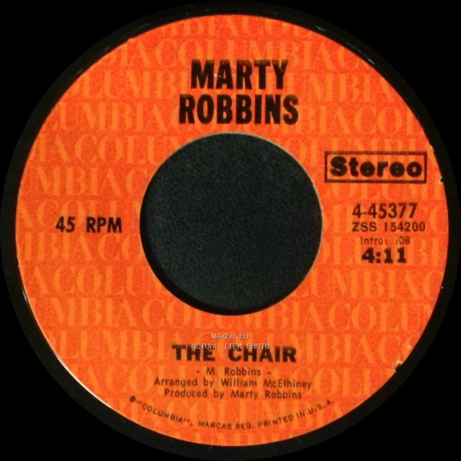 Marty Robbins - Seventeen Years / The Chair side B