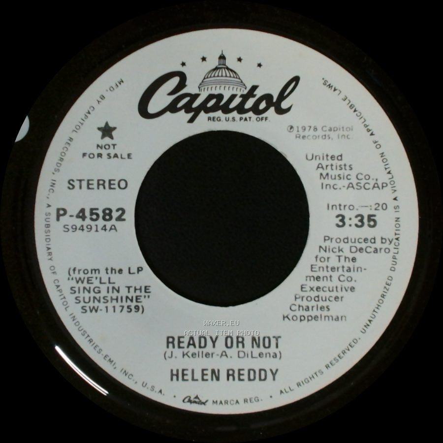 Helen Reddy - Ready Or Not / Ready Or Not side B