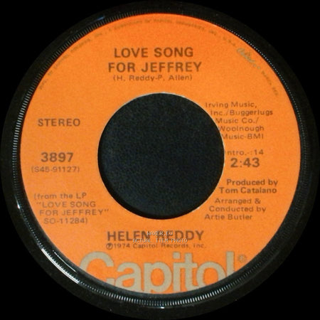 Helen Reddy - You And Me Against The World / Love Song For Jeffrey side B