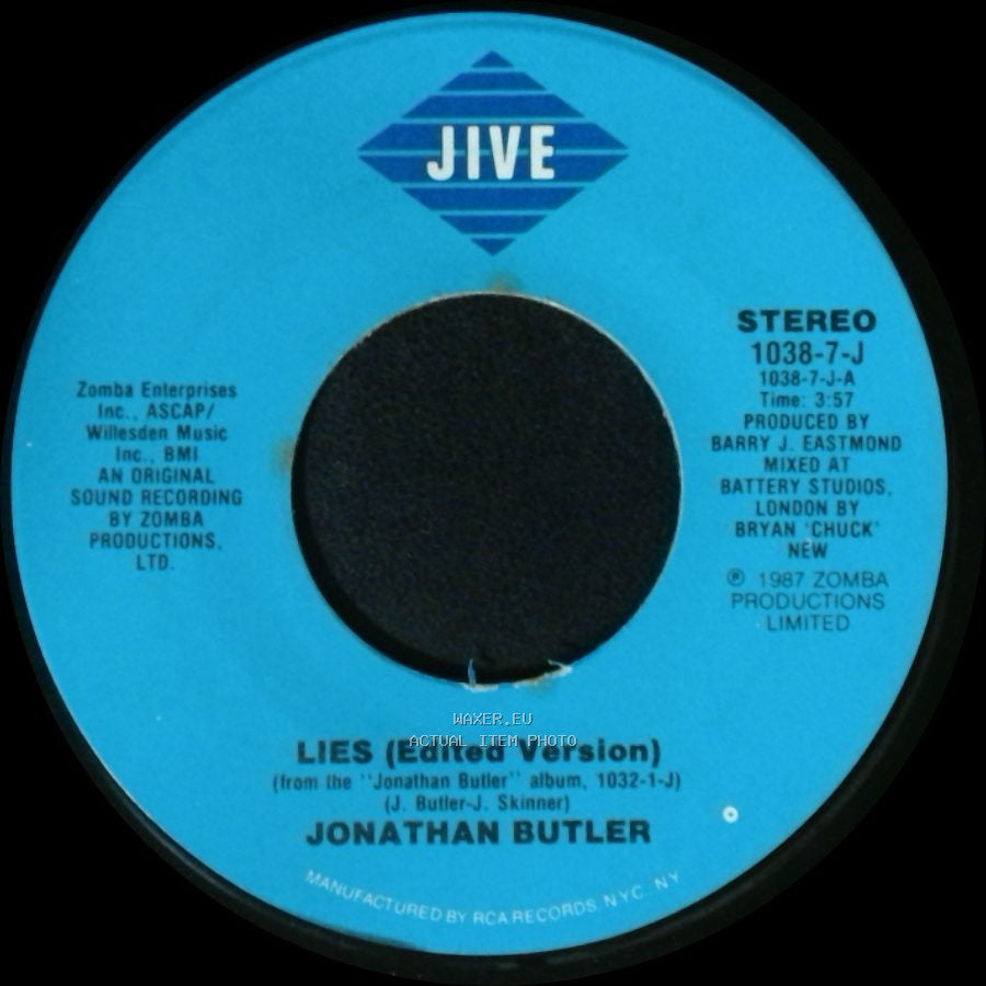 Jonathan Butler - Haunted By Your Love / Lies (Edited Version) side B