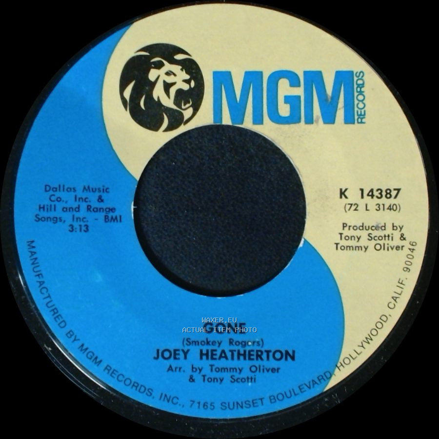 Joey Heatherton - Gone / The Road I Took To You (Pieces) side A