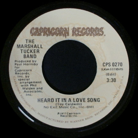 The Marshall Tucker Band - Life In A Song / Heard It In A Love Song side A