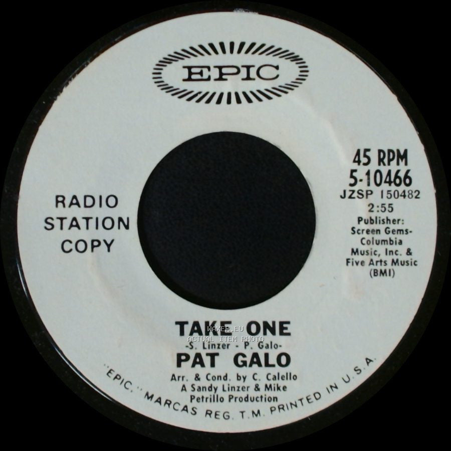 Pat Galo - Take One / Misty Morning Eyes side A