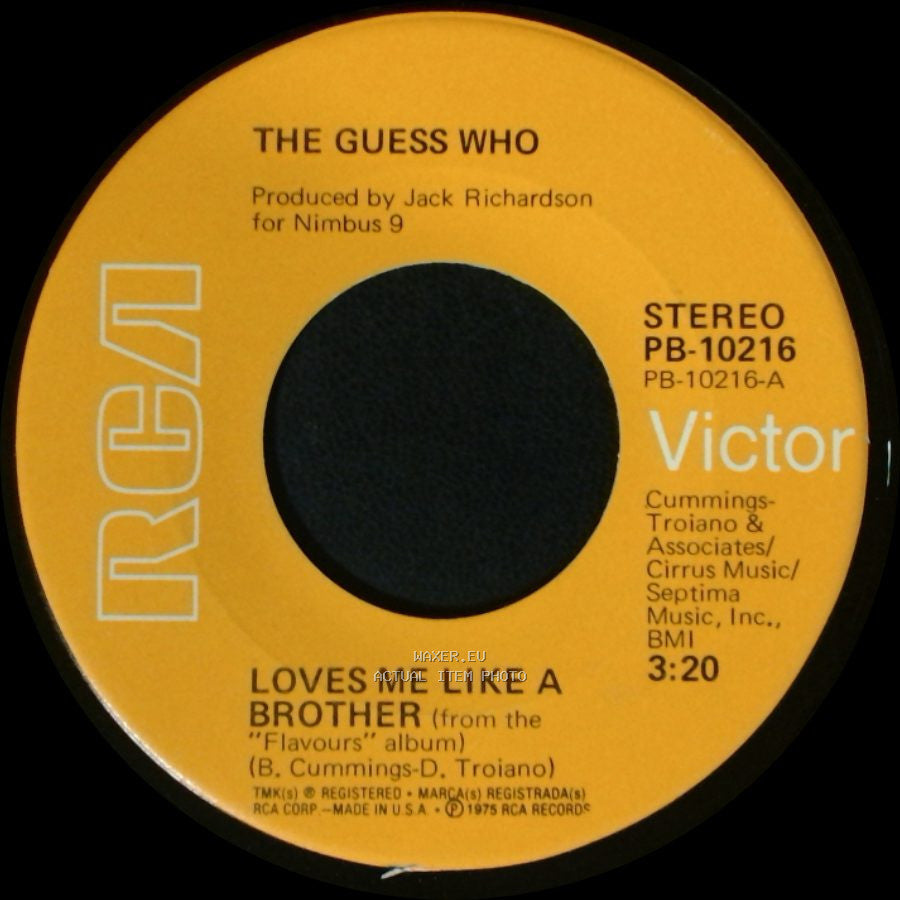The Guess Who - Hoe Down Time / Loves Me Like A Brother side B